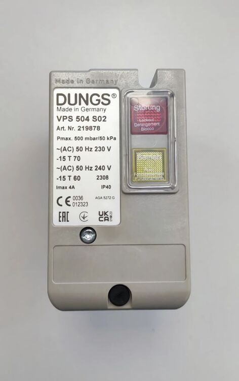 Блок контроля герметичности Dungs VPS 504 S02 без штекера